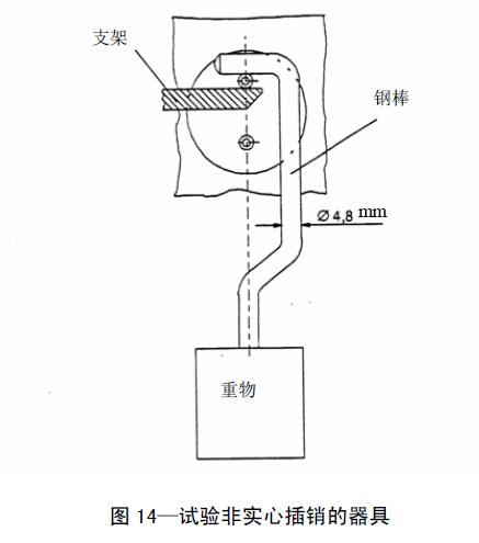 非實(shí)心插銷硬度測(cè)試裝置